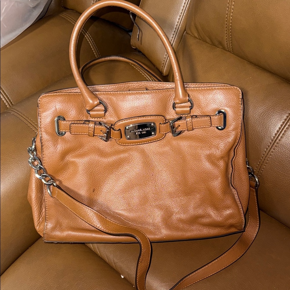 Michael Kors Caramel Leather Satchel